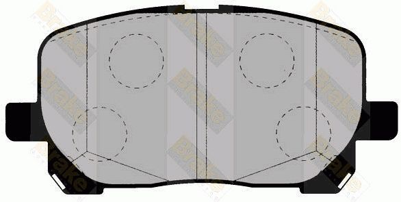 BRAKE ENGINEERING Piduriklotsi komplekt,ketaspidur PA1422